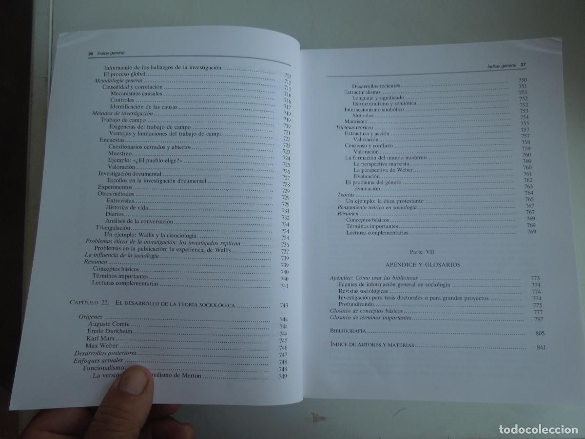 Libros de segunda mano: SOCILOG&Iacute;A - ANTHONY GIDDENS - ALIANZA EDITORIAL 1994. - Foto 12