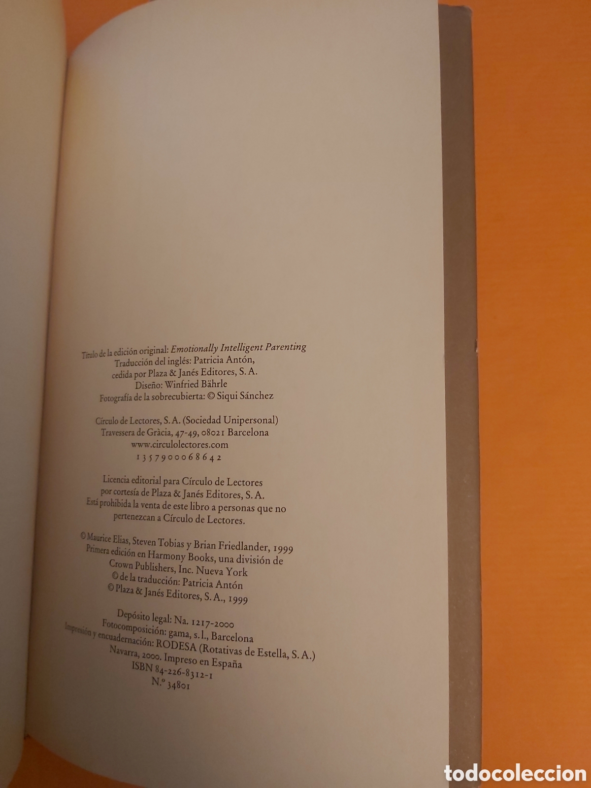 Libros de segunda mano: EDUCAR CON INTELIGENCIA EMOCIONAL VVAA C&Iacute;RCULO DE LECTORES 2000 - Foto 6