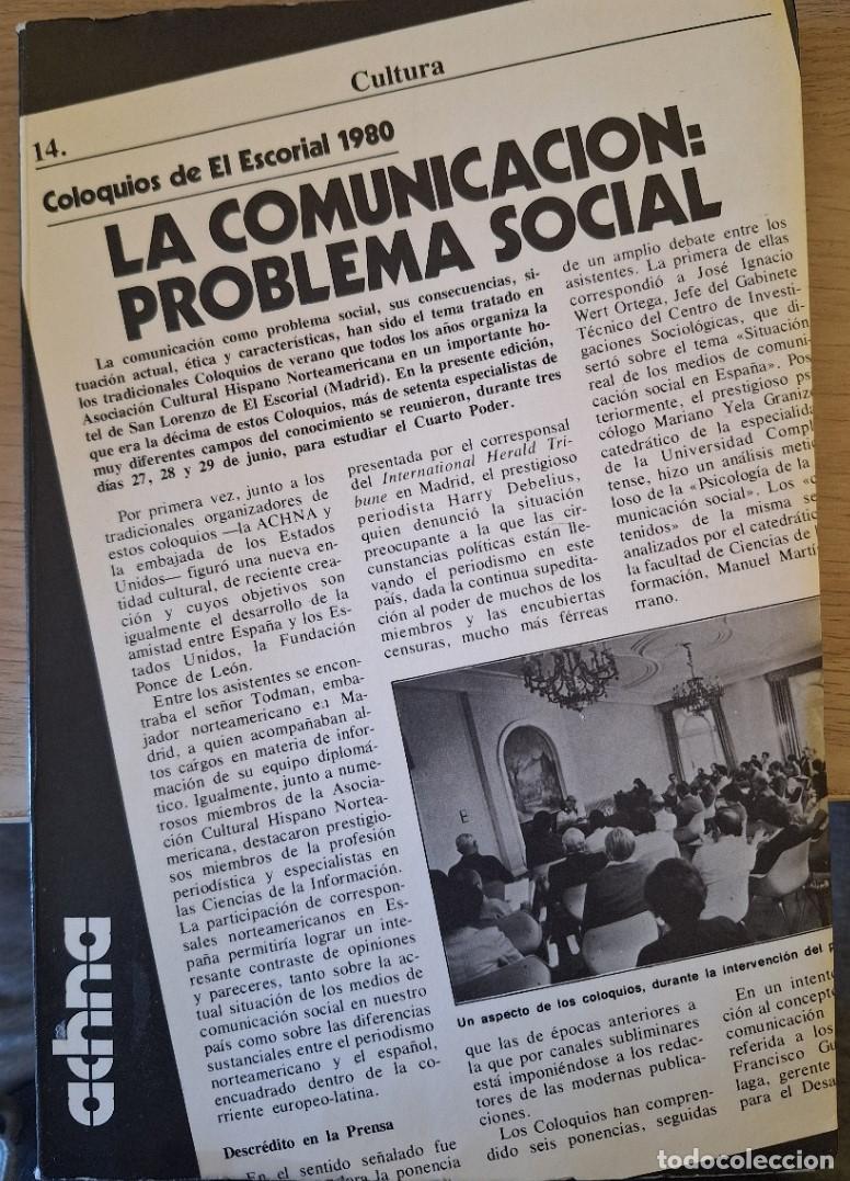 Libros de segunda mano: LA COMUNICACI&Oacute;N: PROBLEA SOCIAL. - - Foto 1