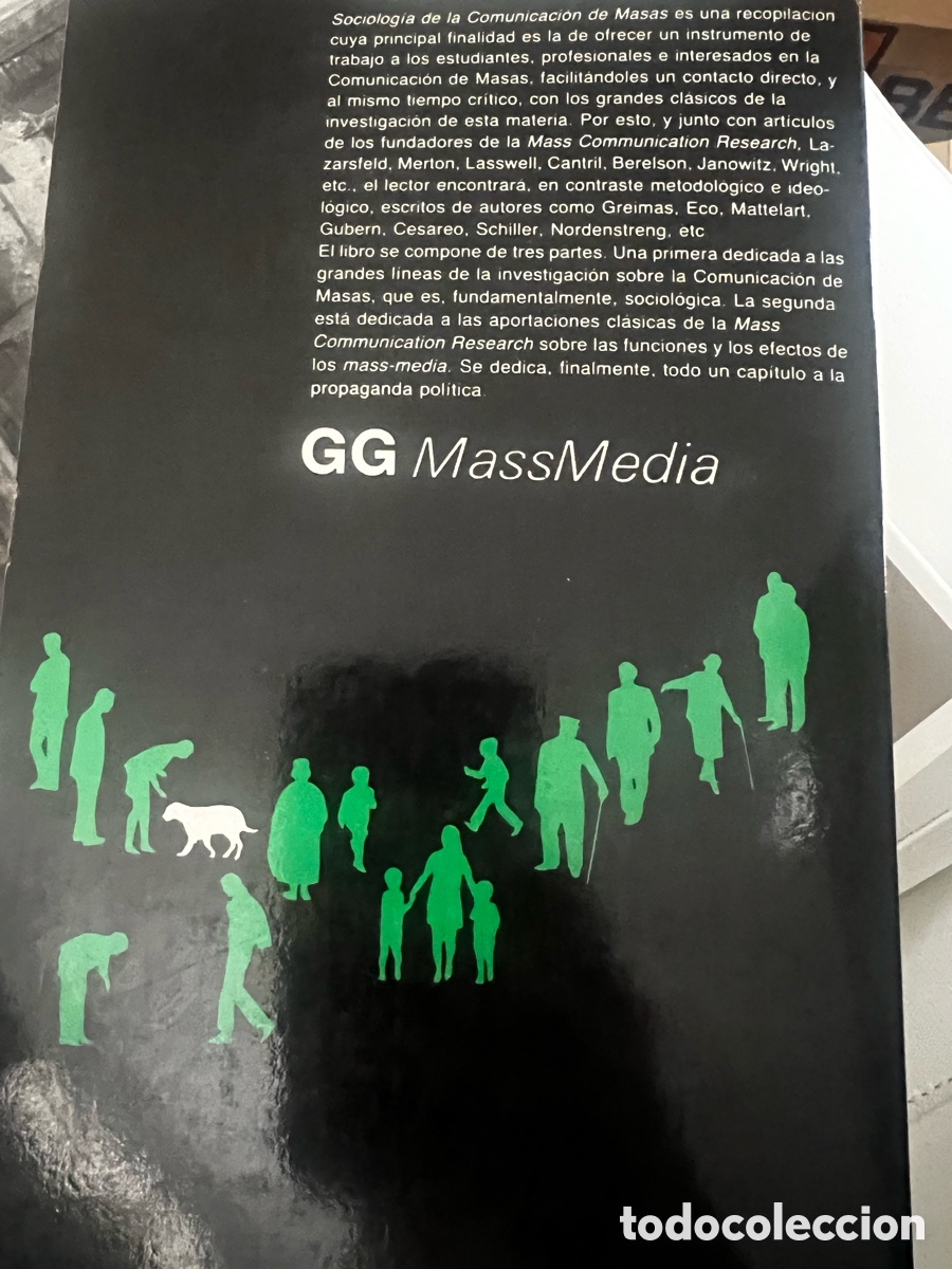 Libros de segunda mano: MORAGAS (ED.): SOCIOLOG&Iacute;A DE LA COMUNICACI&Oacute;N DE MASAS - Foto 5