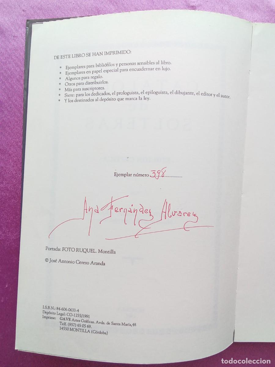 Libros de segunda mano: CATALOGO DE SOLTERAS.JOSE ANTONIO CEREZO ARANDA..E 2/3/5 - Foto 3