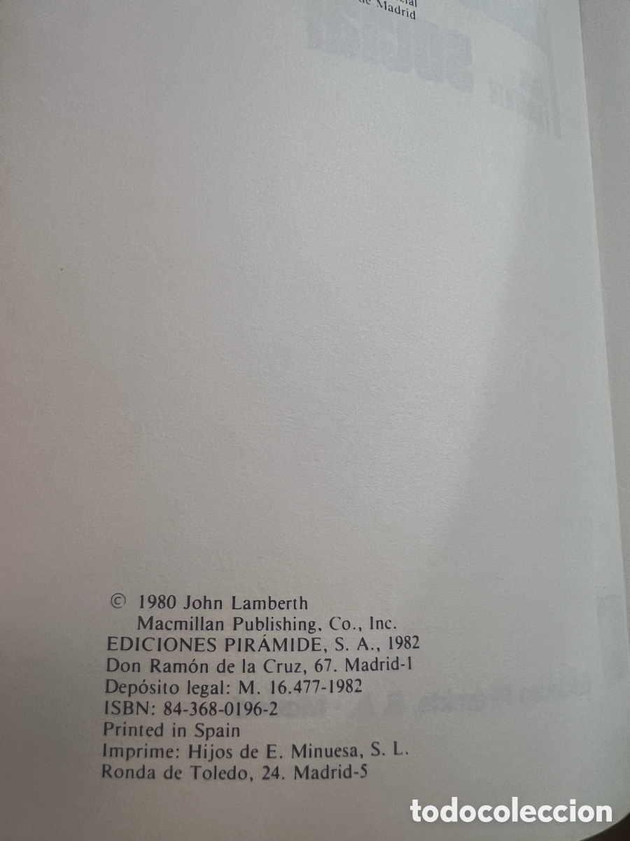Libros de segunda mano: Psicolog&iacute;a Social. John Lamberth. Ed. Pir&aacute;mide - Foto 3