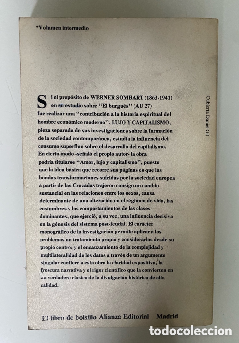 Libros de segunda mano: Lujo y capitalismo - SOMBART, Werner - Foto 2