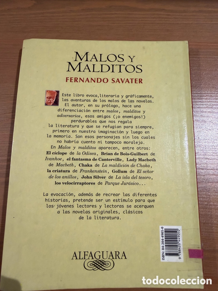 Libros de segunda mano: Malos y malditos- Fernando Savater - Foto 2