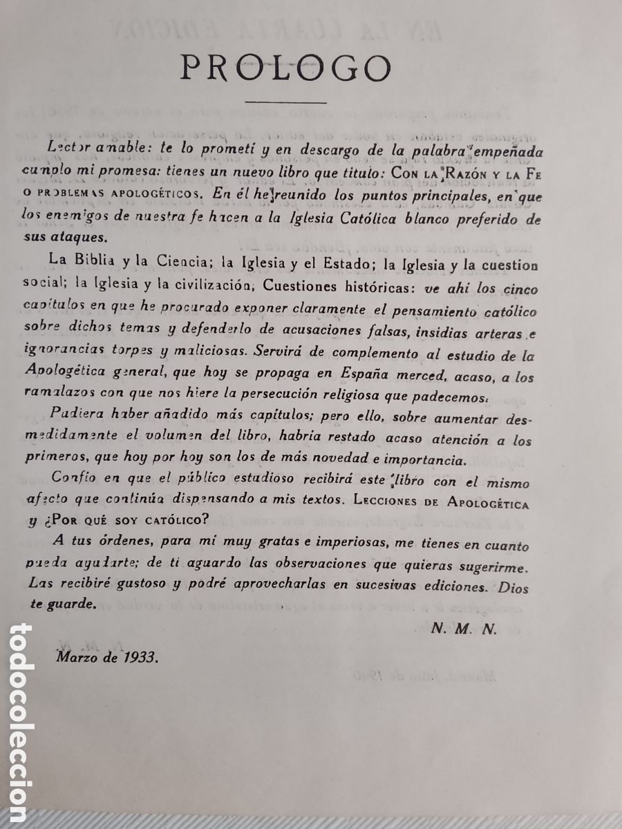 Libros de segunda mano: 1942. CON LA RAZ&Oacute;N Y LA FE. - Foto 19