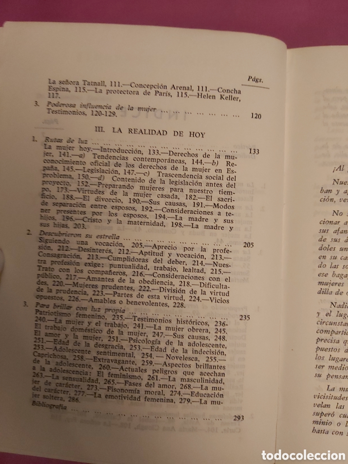 Libros de segunda mano: LA MUJER AYER Y HOY A. TORRENTE 1968 - Foto 6