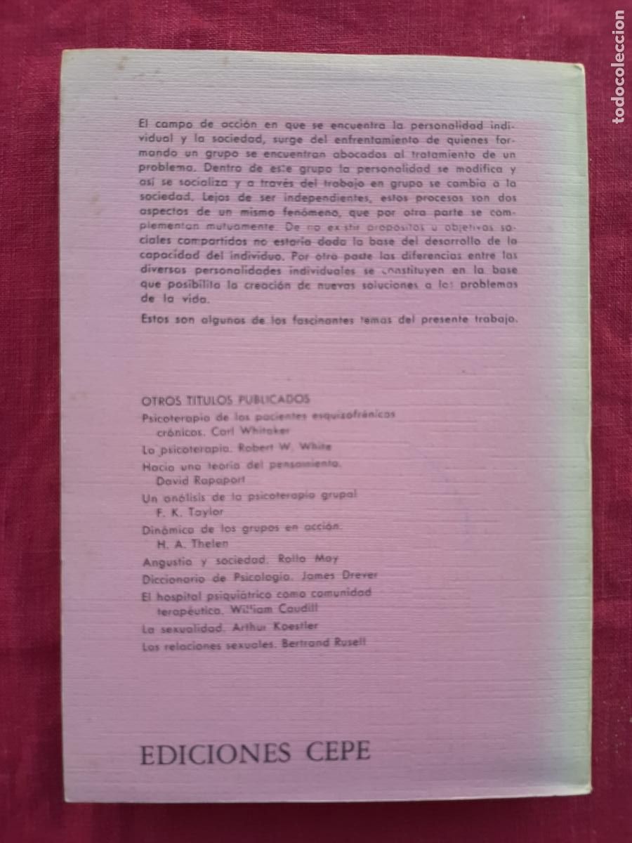 Libros de segunda mano: Din&aacute;mica de los grupos en acci&oacute;n - Thelen, Herbert A. - Foto 2