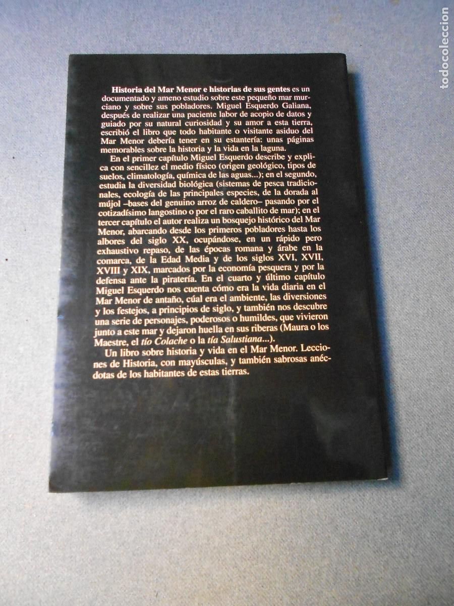 Libros de segunda mano: HISTORIA DEL MAR MENOR E HISTORIA DE SUS GENTES - Foto 4