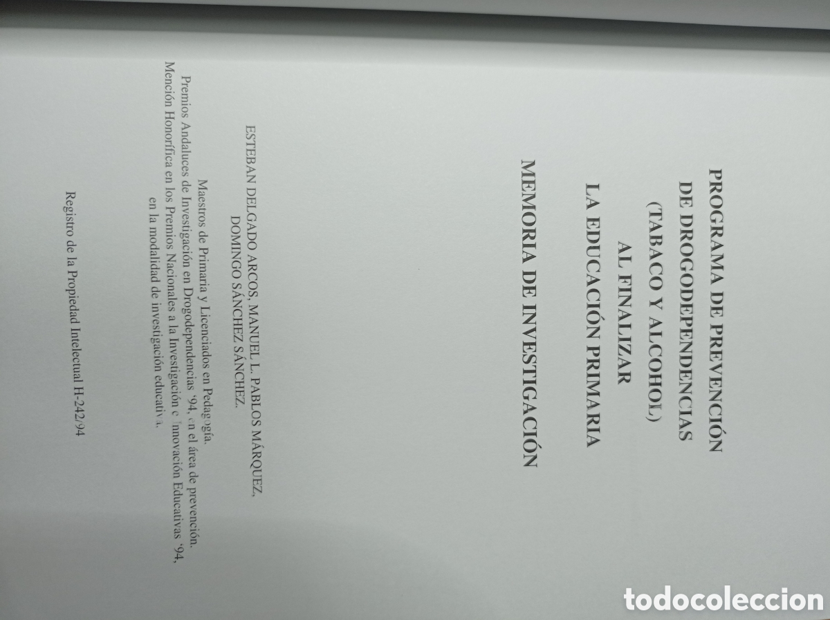 Libros de segunda mano: Programa de prevenci&oacute;n de drogodependecias (tabaco y alcohol) al finalizar la educaci&oacute;n primaria - Foto 3