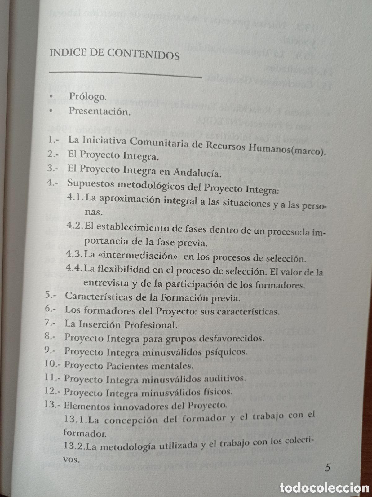 Libros de segunda mano: Integra: un modelo de formaci&oacute;n e inserci&oacute;n - Foto 3