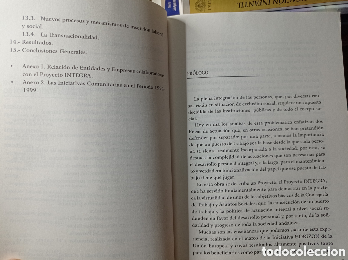 Libros de segunda mano: Integra: un modelo de formaci&oacute;n e inserci&oacute;n - Foto 4