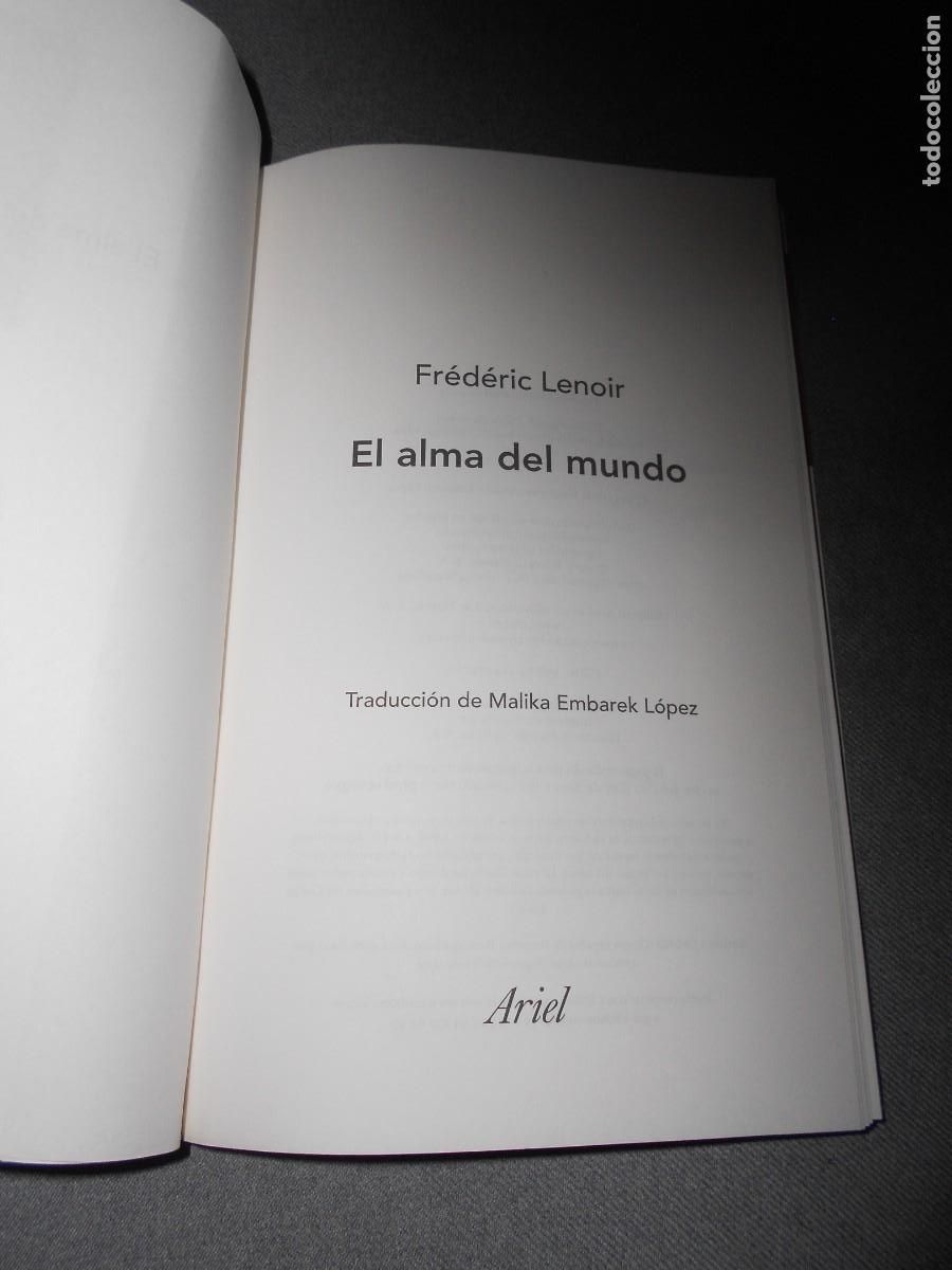 Libros de segunda mano: EL ALMA DEL MUNDO. FREDERIC LENOIR - Foto 3