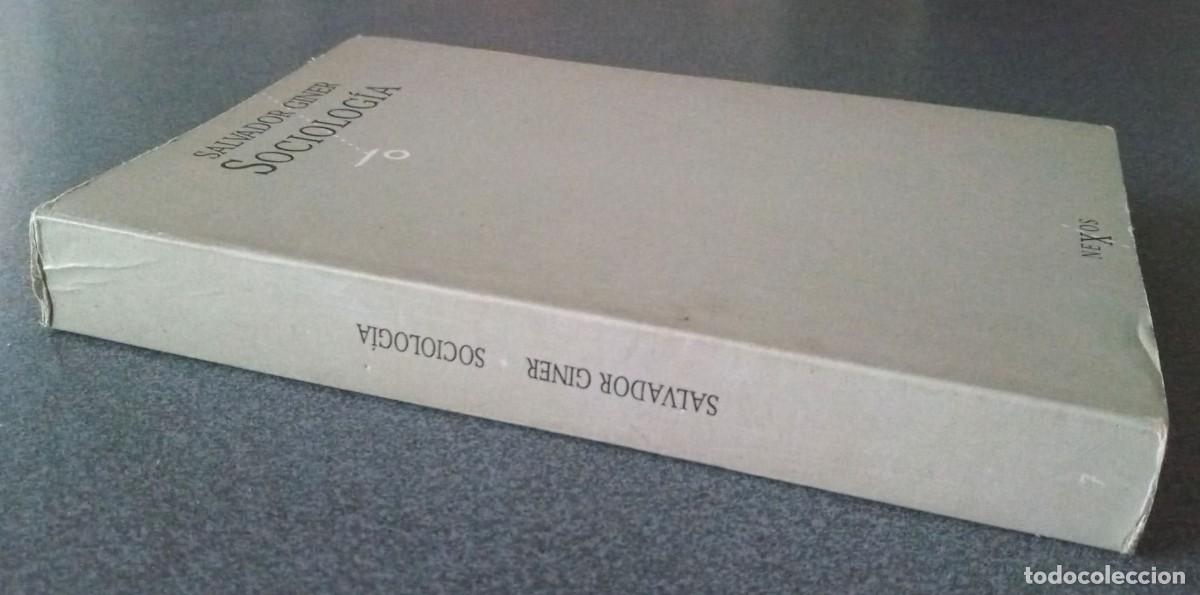 Libros de segunda mano: Sociolog&iacute;a Salvador Giner - Foto 2