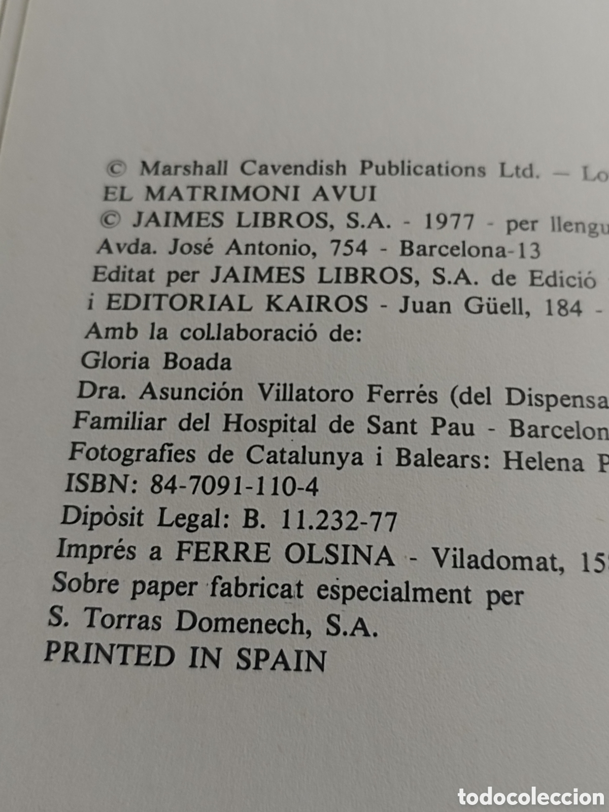 Libros de segunda mano: EL MATRIMONI AVUI any 1977 - Foto 2