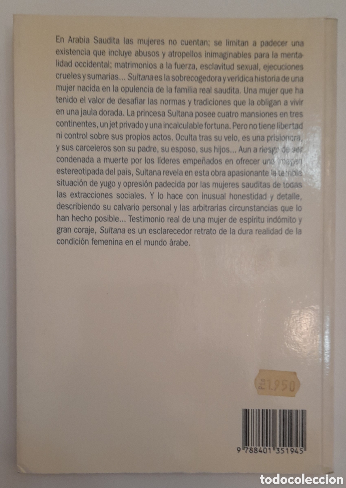 Libros de segunda mano: Sultana de Jean P. Sasson - Foto 2