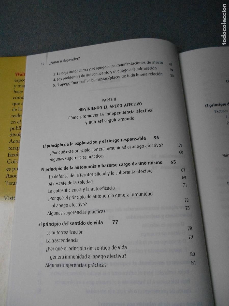 Libros de segunda mano: AMAR O DEPENDER. WALTER RISO - Foto 6