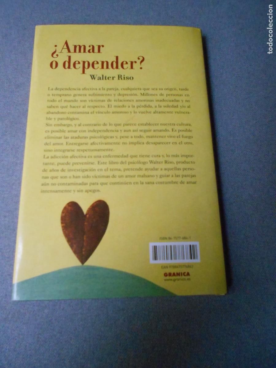 Libros de segunda mano: AMAR O DEPENDER. WALTER RISO - Foto 9