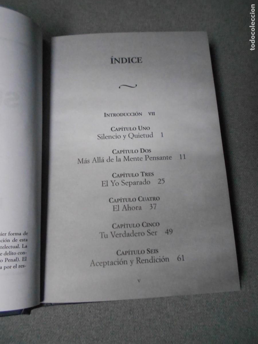 Libros de segunda mano: EL SILENCIO HABLA. AUTOR DE EL PODER DEL AHORA. - Foto 4