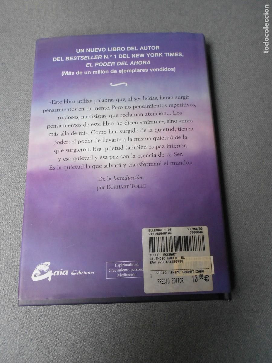 Libros de segunda mano: EL SILENCIO HABLA. AUTOR DE EL PODER DEL AHORA. - Foto 7