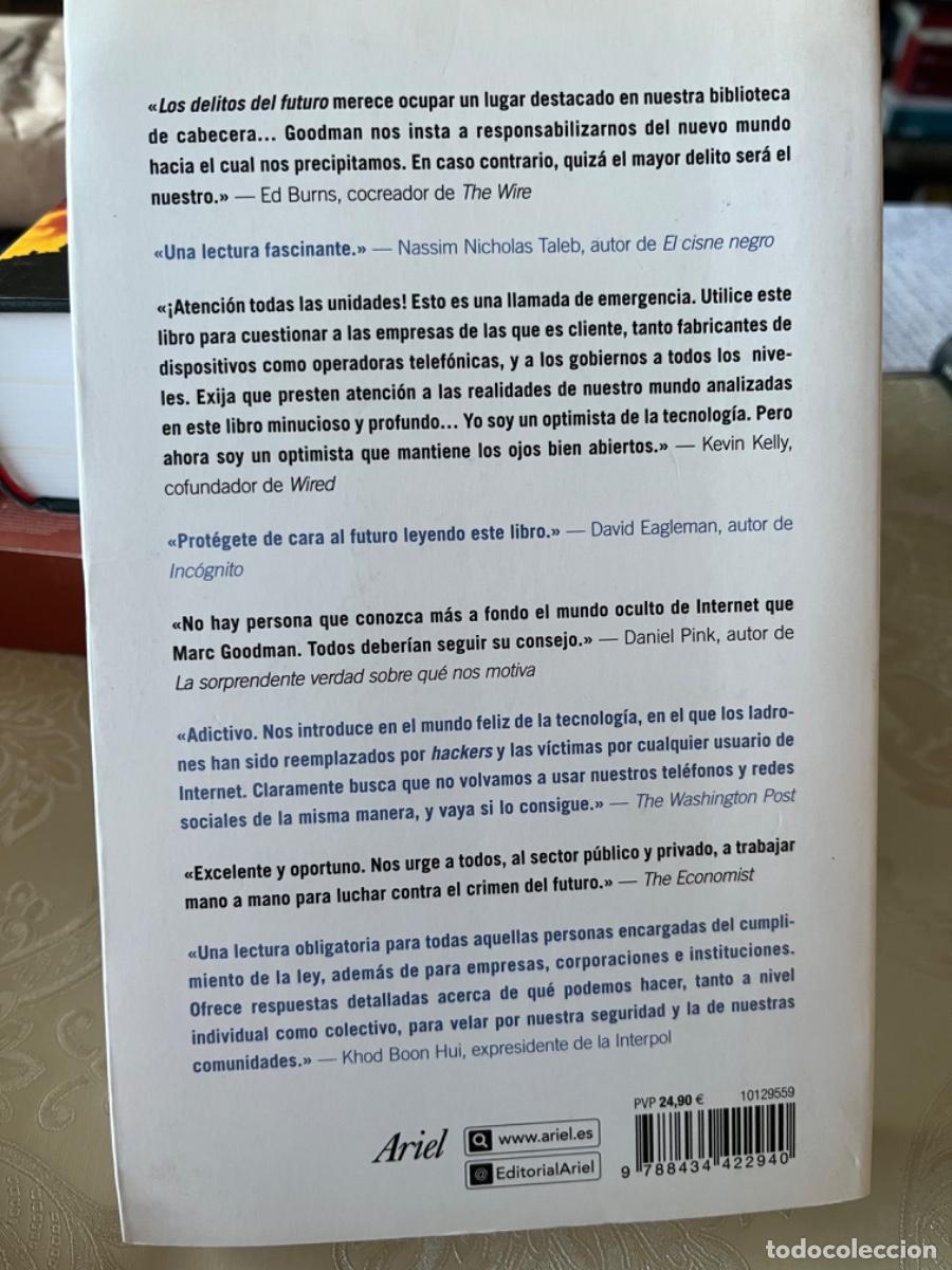 Libros de segunda mano: Goodman, Marc.- Los delitos del futuro. - Foto 2