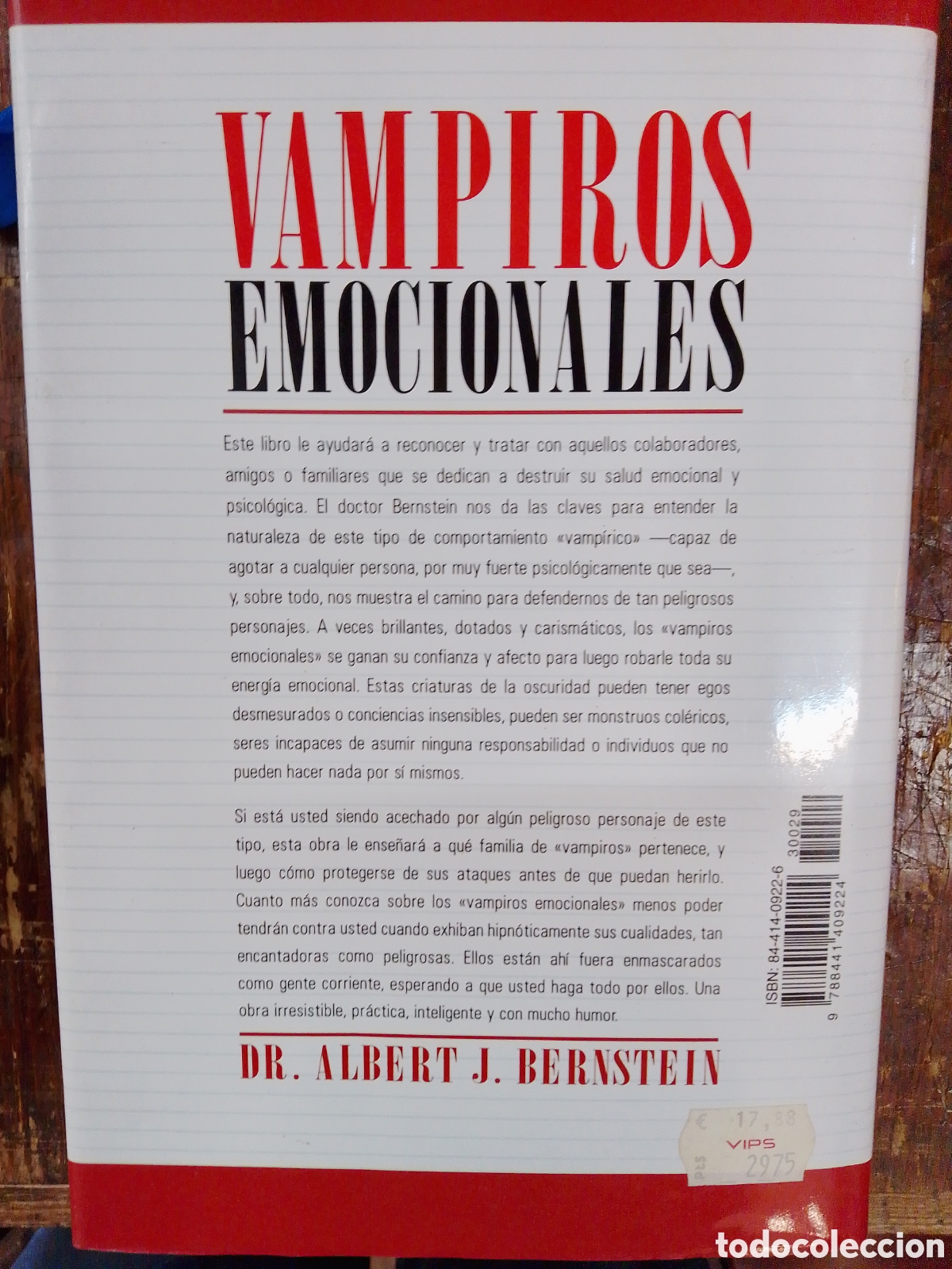 Libros de segunda mano: VAMPIROS EMOCIONALES. BERNSTEIN, ALBERT J. EDAF. 2001 - Foto 3
