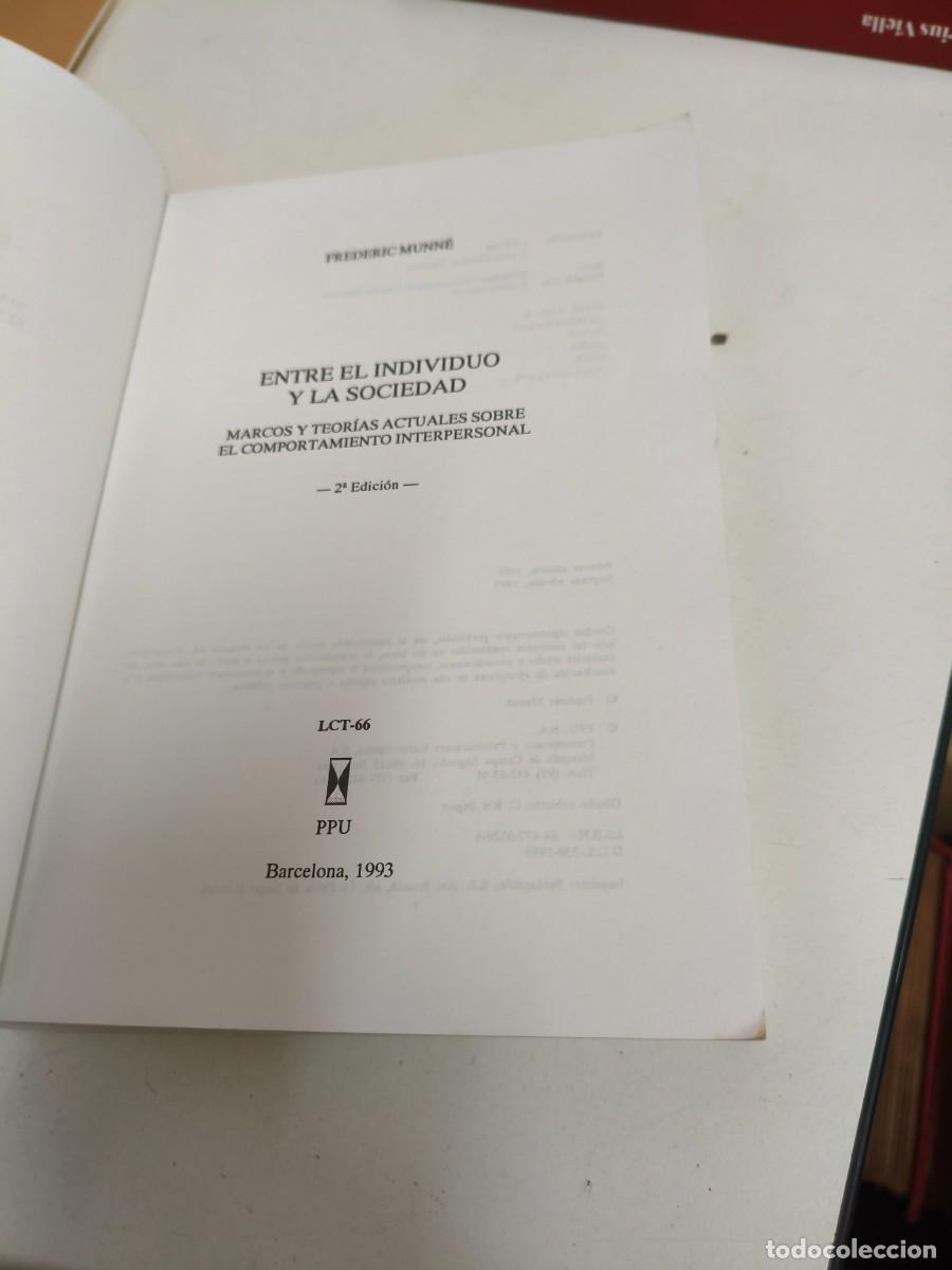 Libros de segunda mano: Frederic Munn&eacute; - Entre el individuo y la sociedad - Foto 3