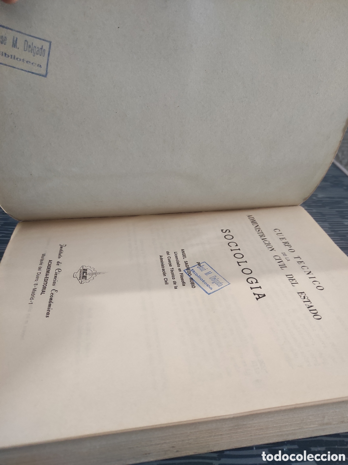 Libros de segunda mano: Sociolog&iacute;a. &Aacute;ngel Sagredo Rubio. - Foto 4