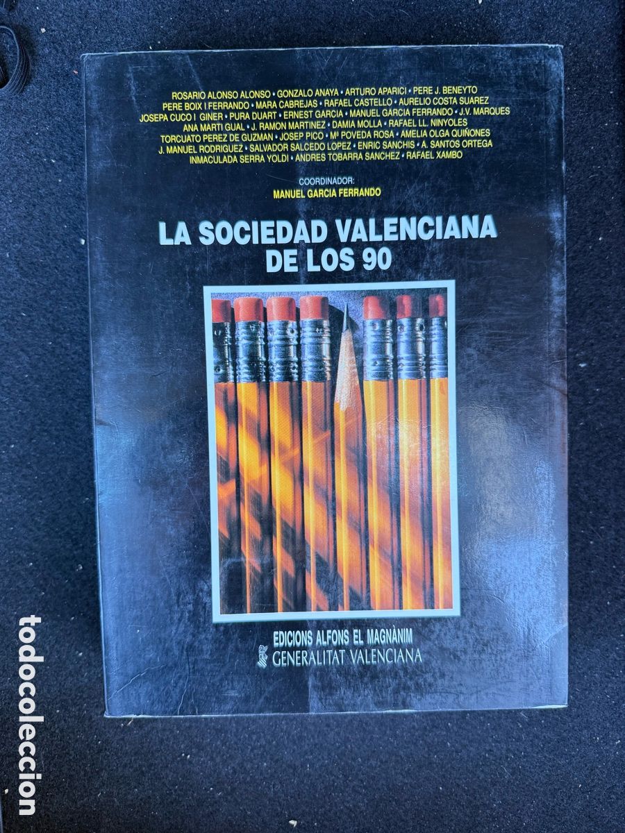 Libros de segunda mano: LA SOCIEDAD VALENCIANA DE LOS 90 - MANUEL GARC&Iacute;A FERRANDO - EDICIONS ALFONS EL MAGNANIM