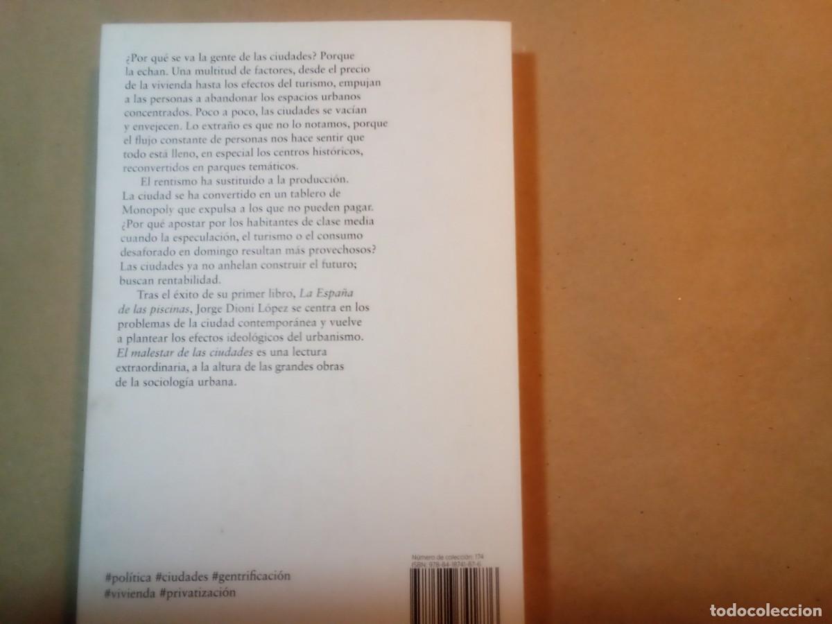 Libros de segunda mano: EL MALESTAR DE LAS CIUDADES DE JORGE DIONI LOPEZ - Foto 4