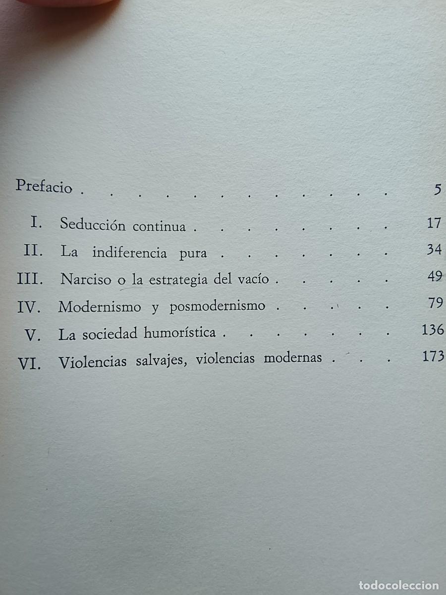 Libros de segunda mano: La era del vac&iacute;o. Gilles Lipovetsky - Foto 5