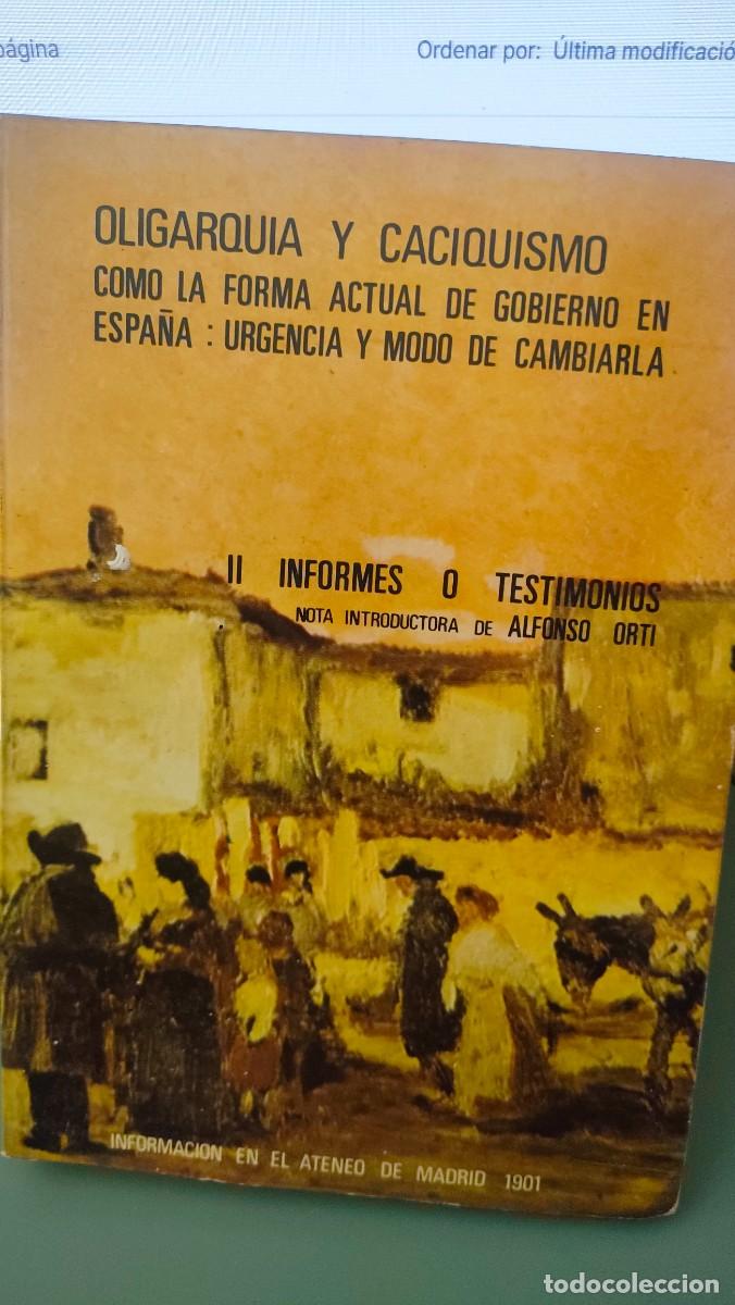Libros de segunda mano: Oligarqu&iacute;a y Caciquismo - Foto 1