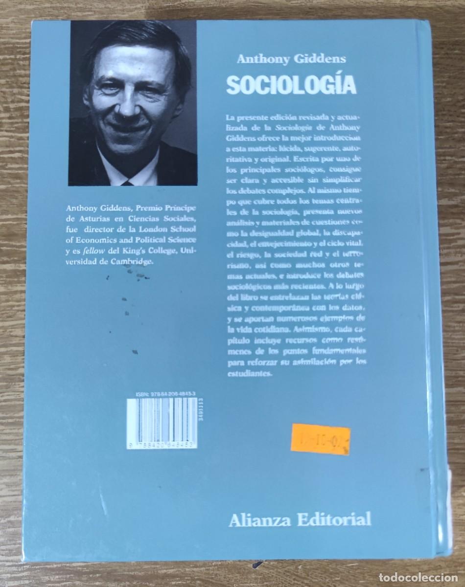 Libros de segunda mano: Libro - Sociolog&iacute;a. 5&ordf; edici&oacute;n (2007) Anthony Giddens - Foto 10