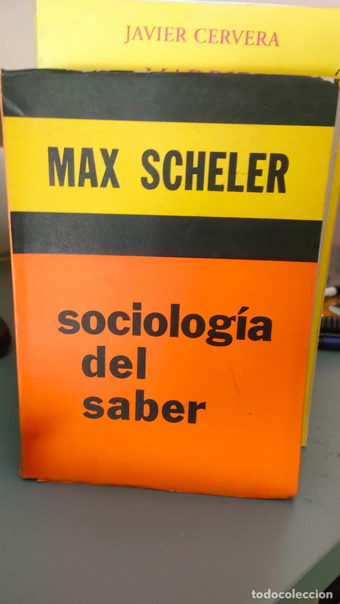 Libros de segunda mano: SOCIOLOGIA DEL SABER. MAX SCHELER - Foto 1
