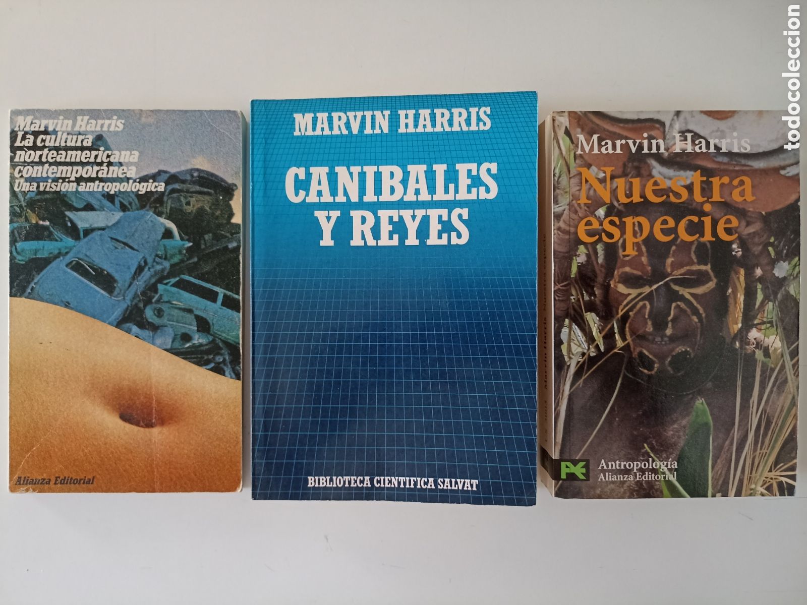 Libros de segunda mano: Lote 3 x Marvin Harris - La cultura norteamericana contempor&aacute;nea, Can&iacute;bales y reyes, Nuestra especie