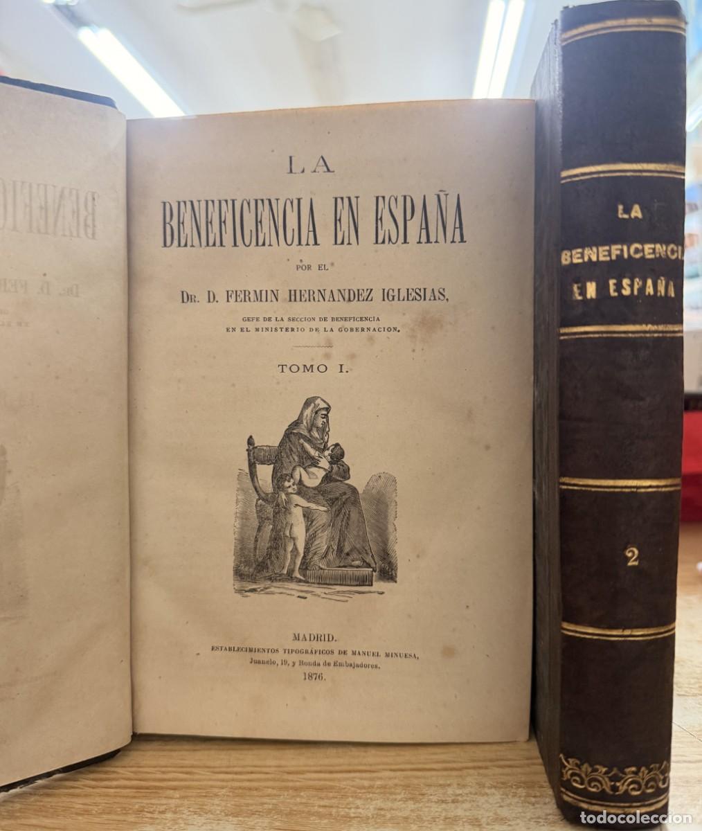 Libros de segunda mano: LA BENEFICIENCIA EN ESPA&Ntilde;A (2 TOMOS). A-SOC-353
