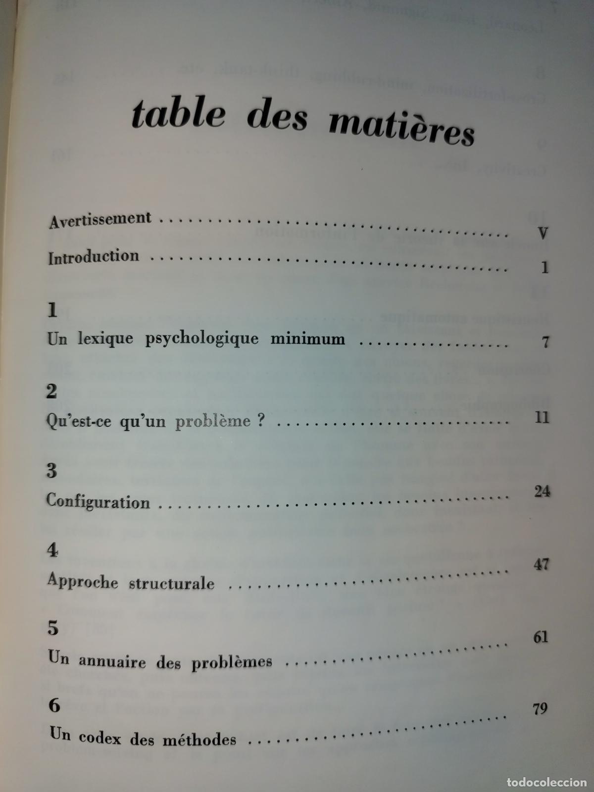 Libros de segunda mano: Problem Solving. M&eacute;thodologie g&eacute;n&eacute;rale de la cr&eacute;ativit&eacute;. Florence Vidal. Texto en Franc&eacute;s. - Foto 2