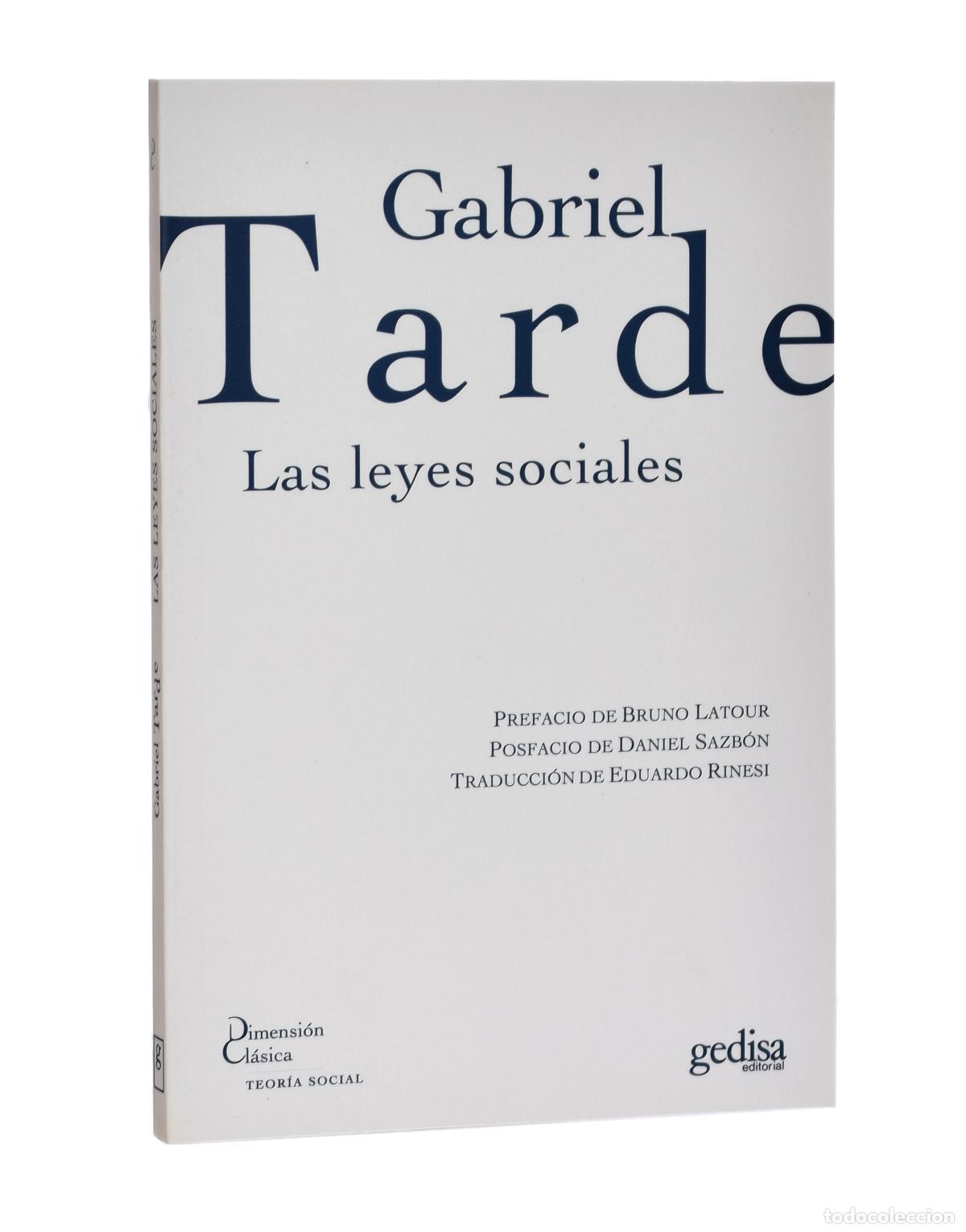 Libros de segunda mano: LAS LEYES SOCIALES - TARDE, Gabriel - Foto 1