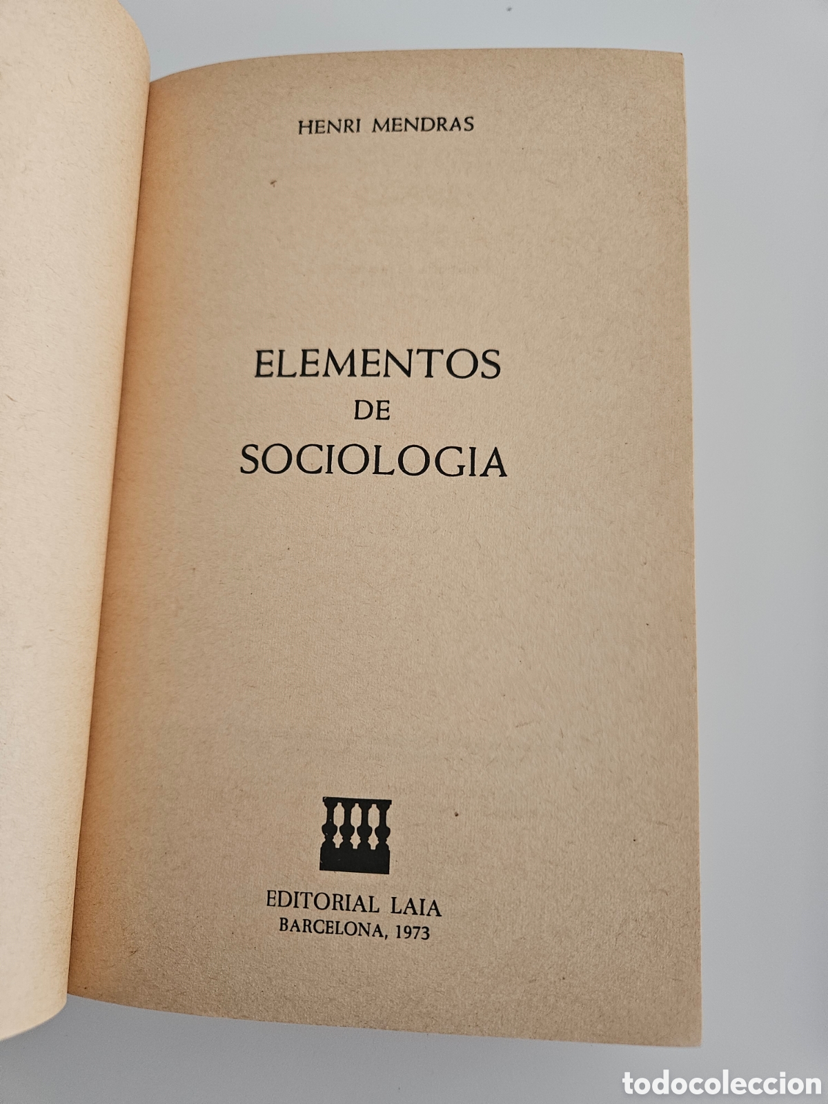 Libros de segunda mano: Elementos de sociolog&iacute;a. Henri Mendras - Foto 2