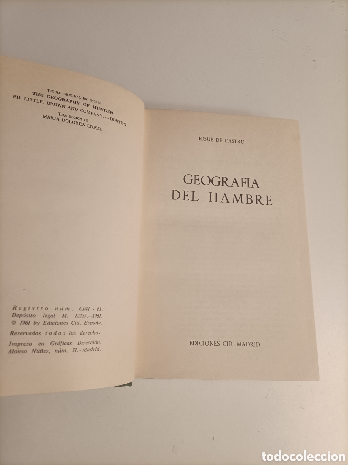 Libros de segunda mano: Geograf&iacute;a del hambre Josu&eacute; de Castro - Foto 7