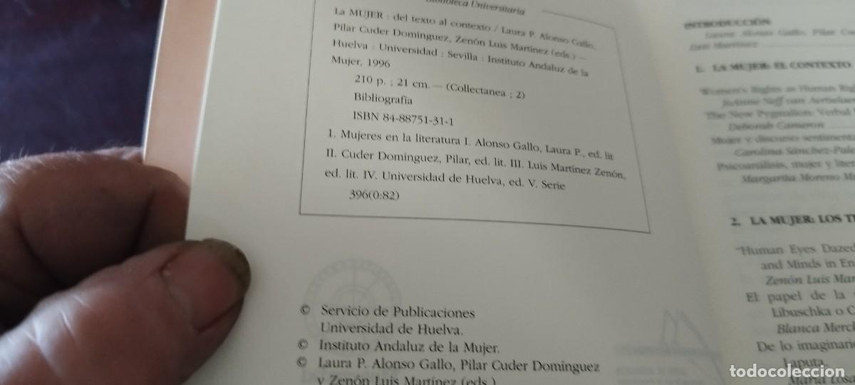 Libros de segunda mano: LA MUJER DEL TEXTO AL CONTEXTO / ALONSO-CUDER / PU-GUI-20 - Foto 4