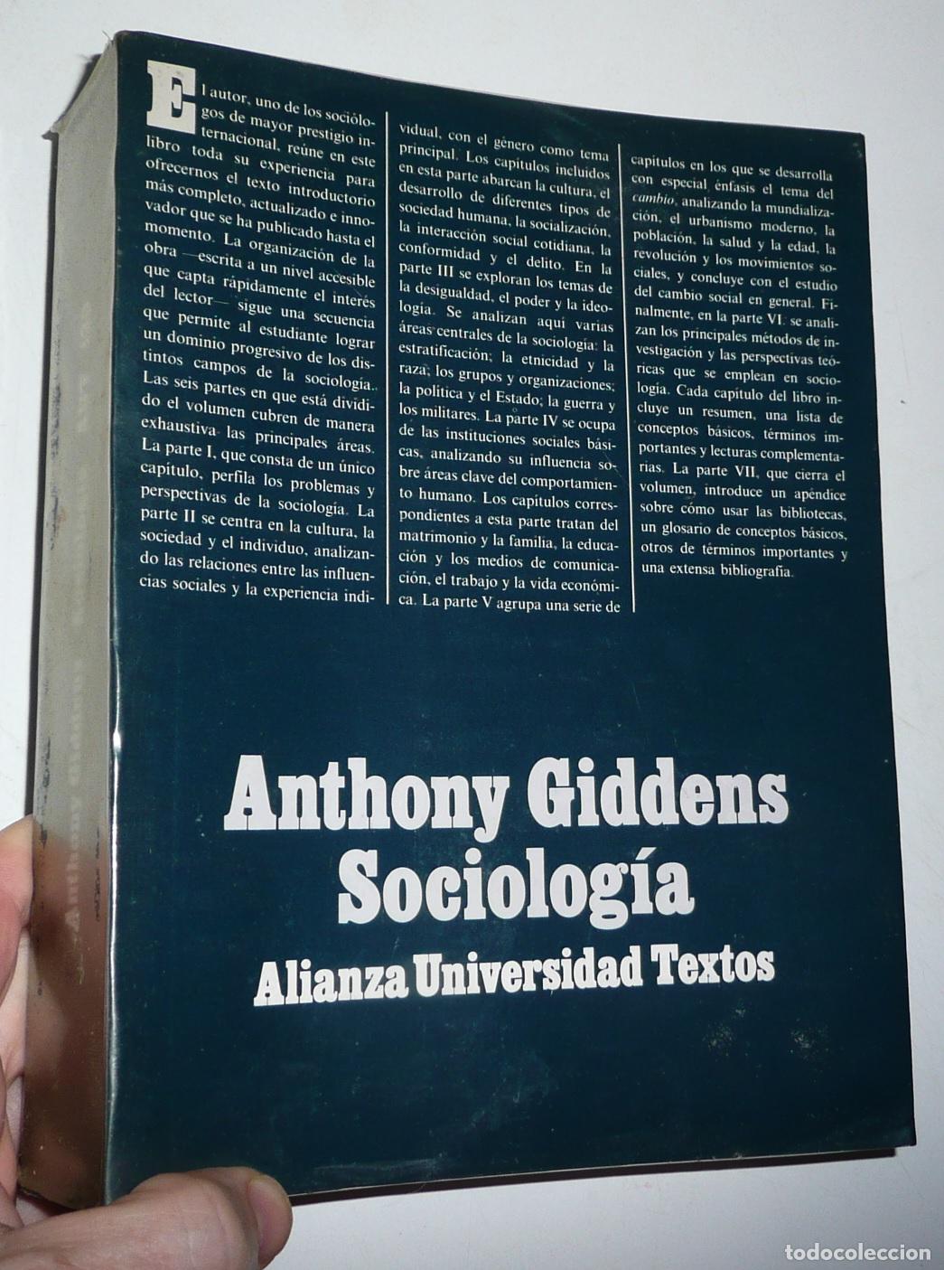 Libros de segunda mano: Sociolog&iacute;a - Anthony Giddens (Alianza Universidad, 1993)