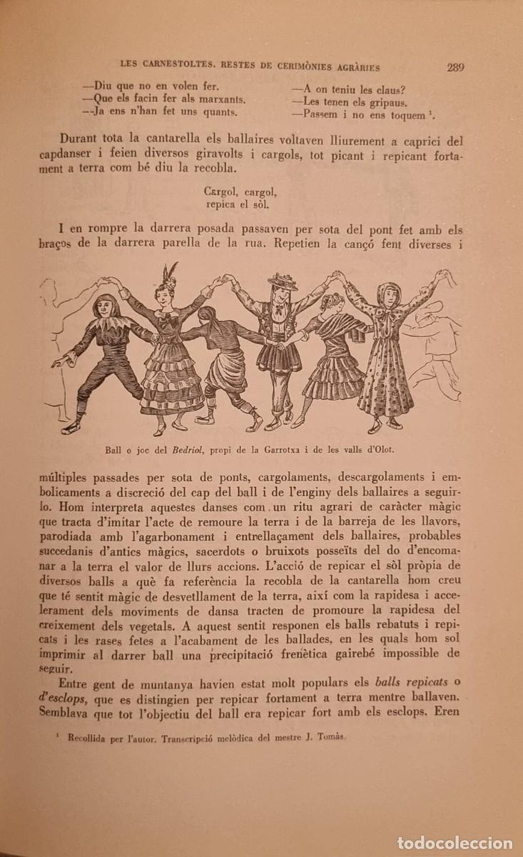 Libros de segunda mano: Costumari Catal&agrave;. El curs de l&rsquo;any - Foto 3