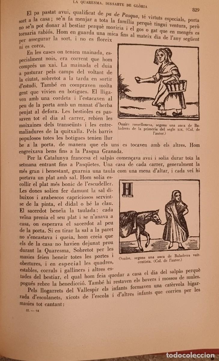 Libros de segunda mano: Costumari Catal&agrave;. El curs de l&rsquo;any - Foto 4