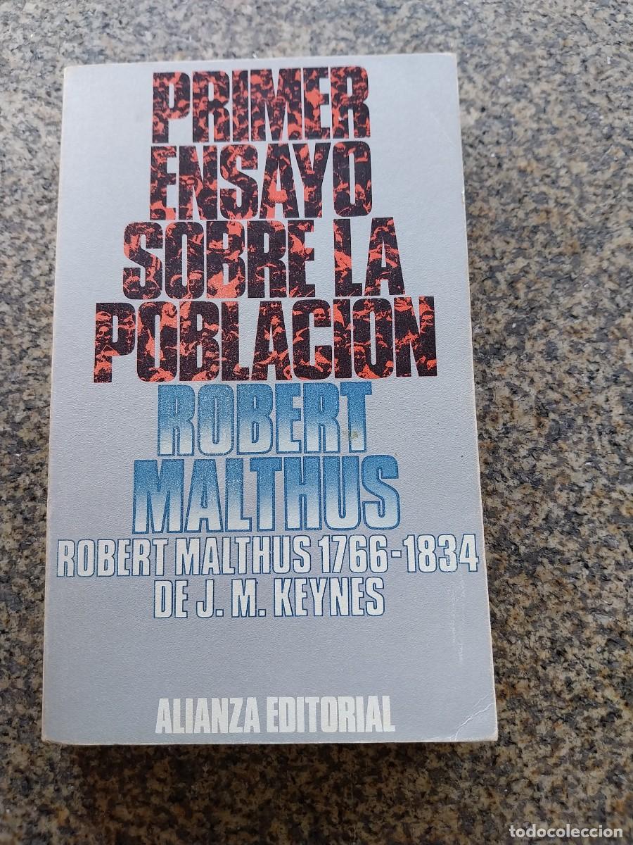 Libros de segunda mano: PRIMER ENSAYO SOBRE LA POBLACION -- ROBERT MALTHUS -- ALIANZA --