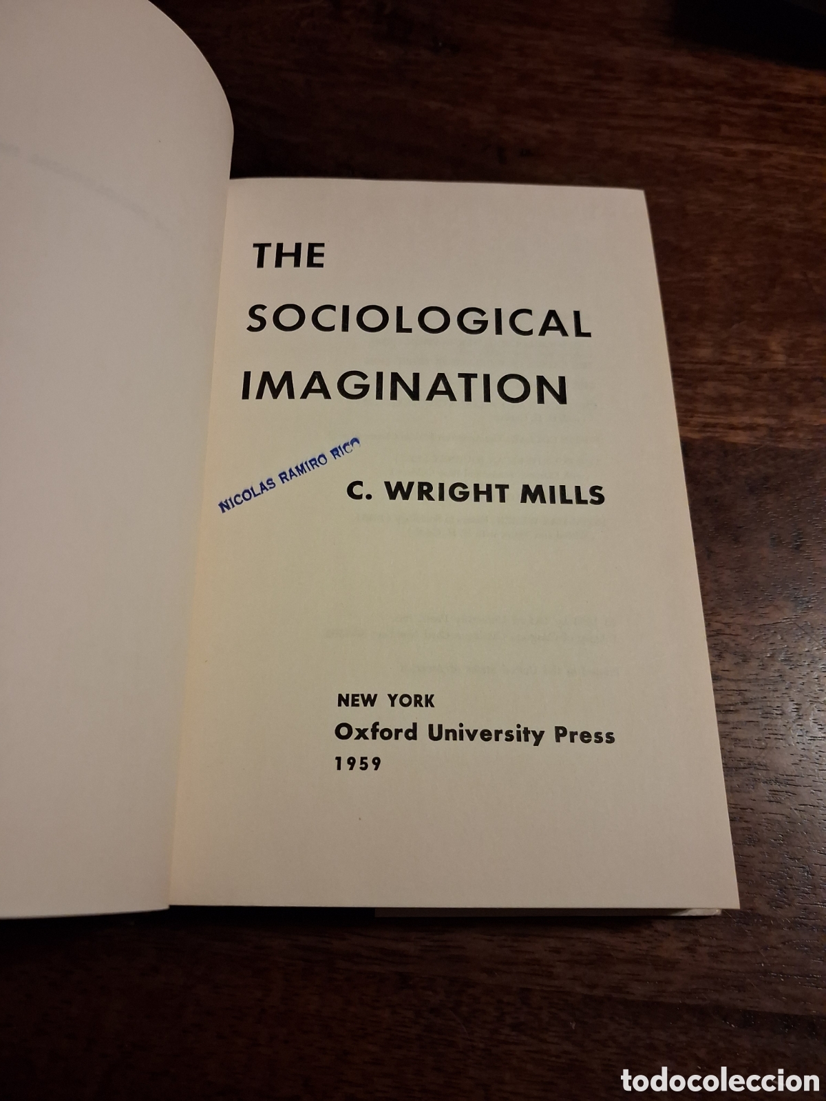 Libros de segunda mano: The Sociological Imagination, C. Wright Mills (first edition) - Foto 3