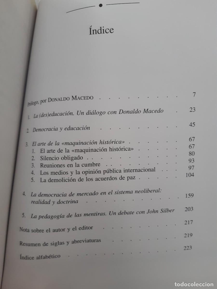 Libros de segunda mano: CHOMSKY, NOAM. LA DESEDUCACI&Oacute;N LA (DES)EDUCACION - Foto 6