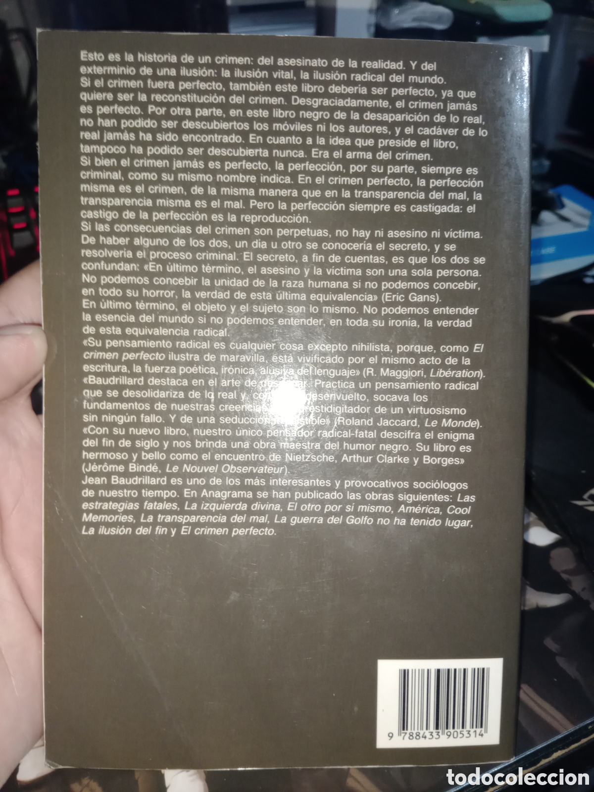 Libros de segunda mano: El crimen perfecto Jean baudrillard - Foto 2