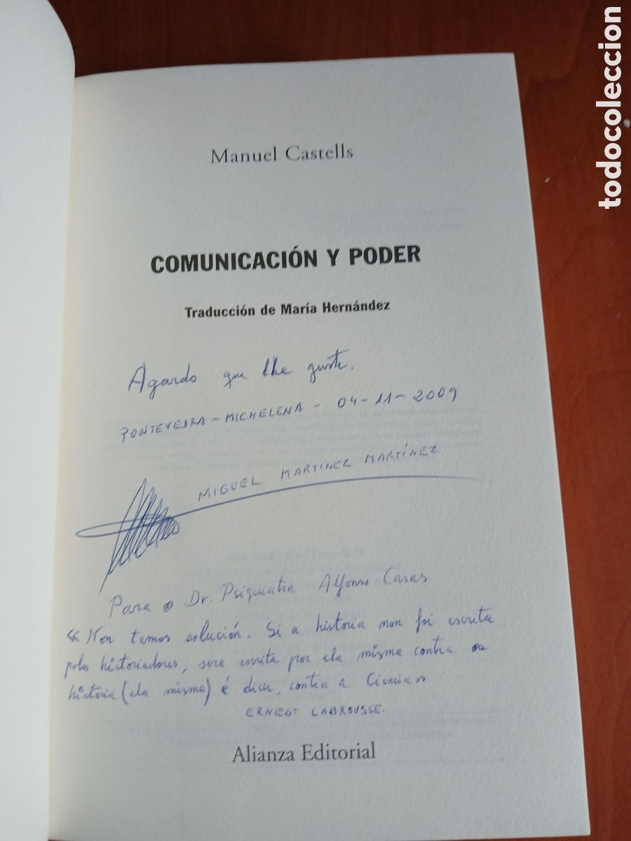 Libros de segunda mano: Comunicaci&oacute;n y poder. Manuel Castells. - Foto 3