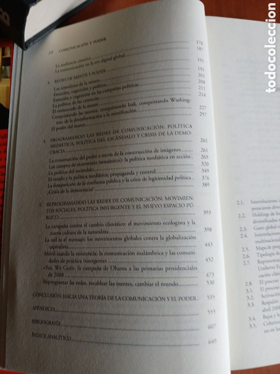 Libros de segunda mano: Comunicaci&oacute;n y poder. Manuel Castells. - Foto 5