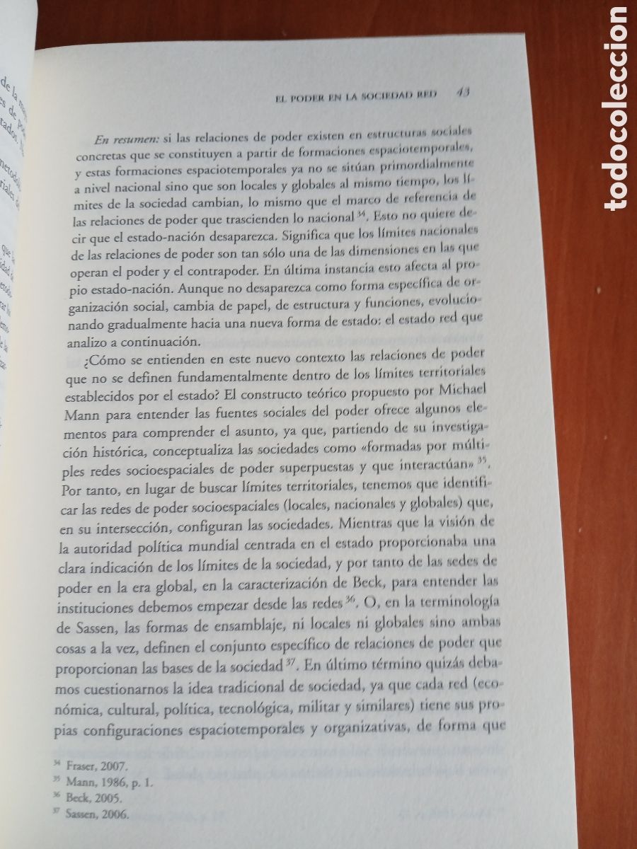 Libros de segunda mano: Comunicaci&oacute;n y poder. Manuel Castells. - Foto 10